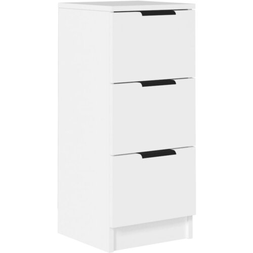 Maison Chic Komoda - Predalnik bela 30x30x70 cm konstruiran les, (21716377) Slike
