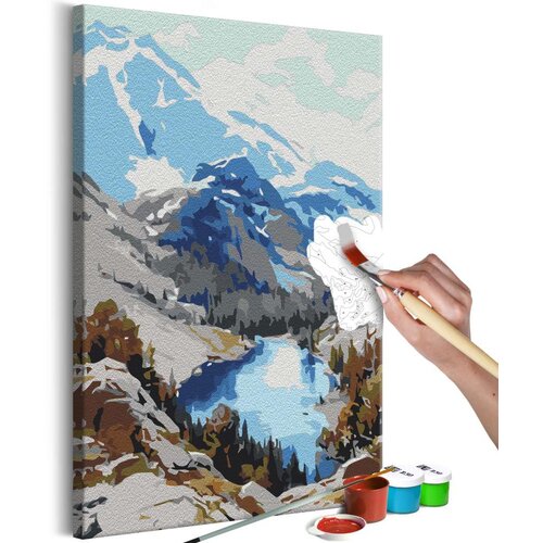  Slika za samostalno slikanje - Lake in the Mountains 40x60 Cijene