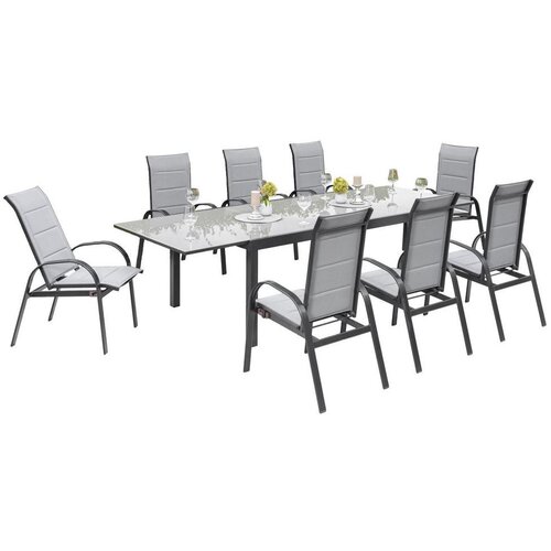 Gardenson Vrtni Set Marini, 9-Delno, Raztegljiva Miza Cene