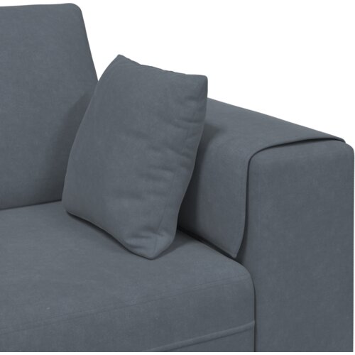 VidaXL Bar&amp;scaron;unasta sofa s jastukom s jastukom 3 pcs Tamno siva 208 cm Bar&amp;scaron;un Slike