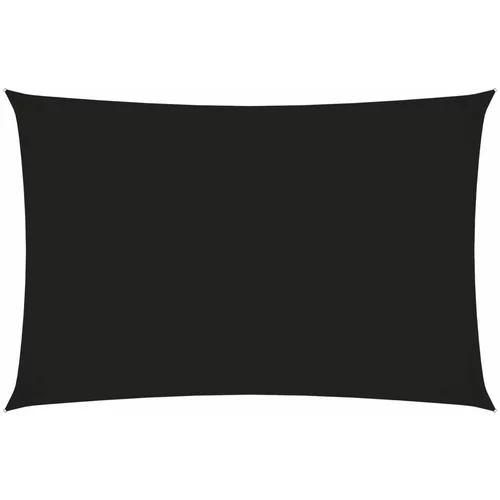  Jedro protiv sunca od tkanine Oxford pravokutno 2,5 x 5 m crno