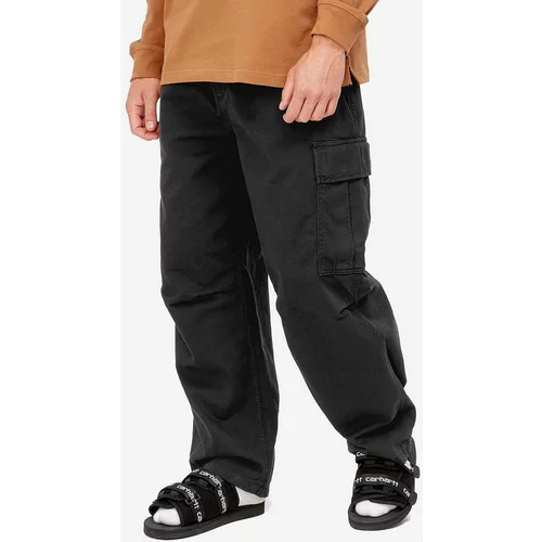 Carhartt WIP Pamučne hlače Cole Cargo Pant boja: crna, ravni kroj, I031218-BLACK