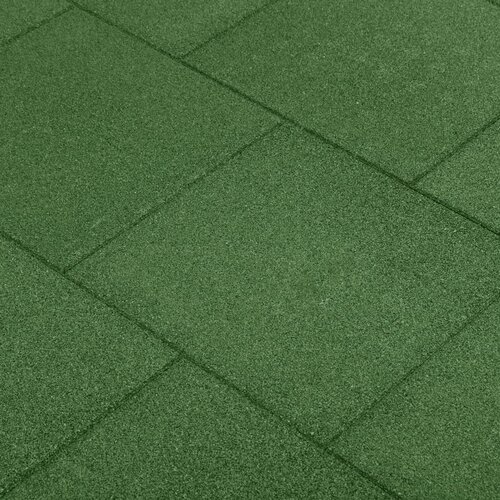 vidaXL Ploče za zaštitu od pada 6 kom gumene 50 x 50 x 3 cm zelene Cijene