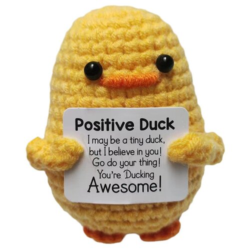 INF Duck Plushie - Očarljiva figurica rumene race iz kvačkanja Model A, (21838594) Cene