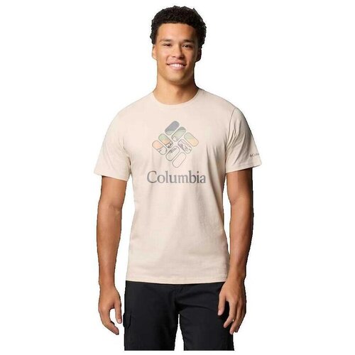 Columbia Majice s kratkimi rokavi T-shirt Rapid Ridge Graphic Tee beige Bež Slike