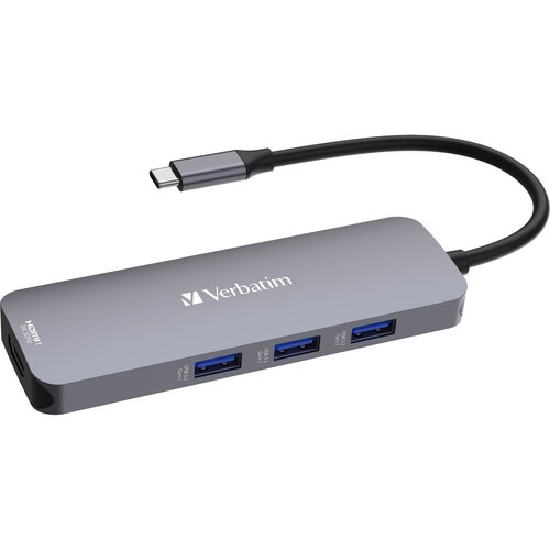 Verbatim USB-C Pro Multiport Hub 8 Port CMH-08 32151 Slike