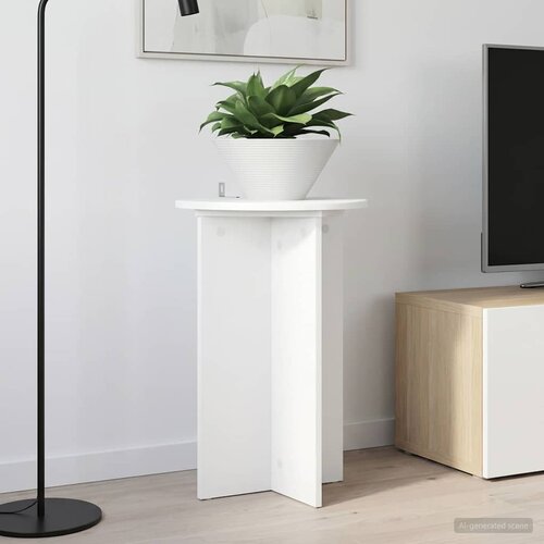  Stalak za biljke 2 pcs Bijela Ø40 x 60 cm Konstruirano drvo Cene