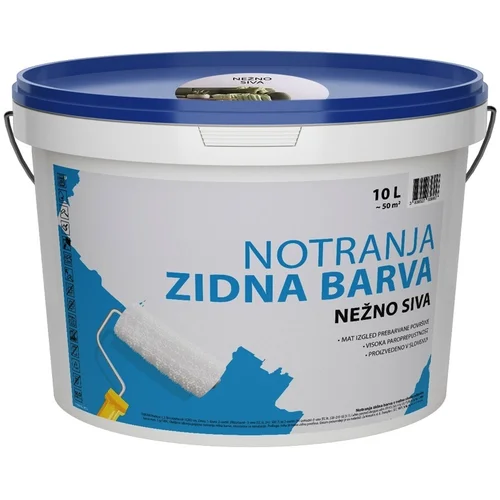 MERCATOR ZIDNA BARVA 10 l, ne�no siva