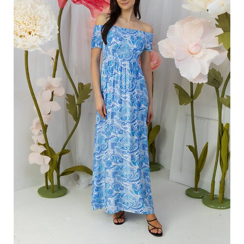Gemre Blue dress with ruching Venezia Cene