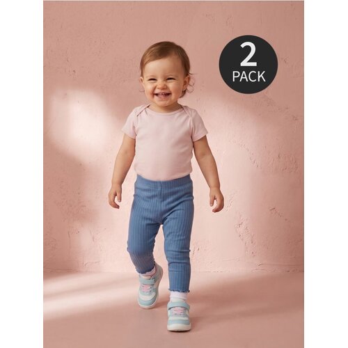 Sinsay Rebraste tajice s dekorativnim volanima 2 pack Slike