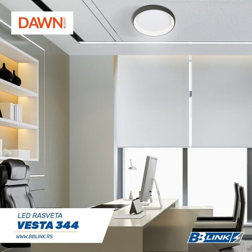 Vesta 344 plafonska led 32W 4000K crna Cene