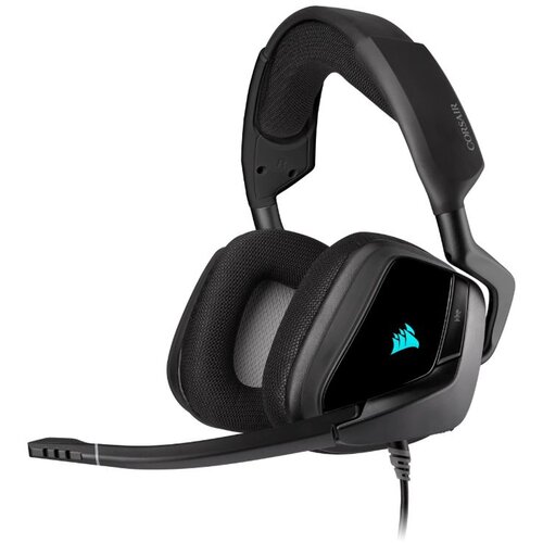 Corsair void Elite RGB USB igralne slu&amp;scaron;alke (7,1 prostorski zvok, optimiziran mikrofon omnidisnosti, prilagodljiva RGB razsvetljava, mikrofibre mrežaste tkanine, aluminijaste konstrukcije) -, (21233562) Slike