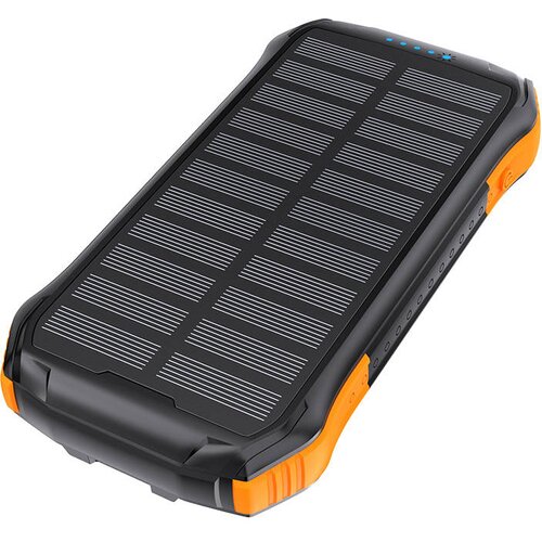 Choetech B658 powerbank s solarnim polnjenjem 2x usb 10000mAh (črno-oranžna) Cene