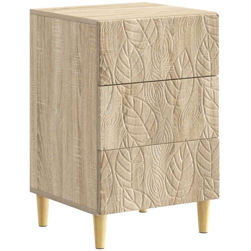 vidaXL Nočna omarica Sonoma hrast 43 x 39,5 x 66,5 cm Inženirski les, (5000247384) Cene