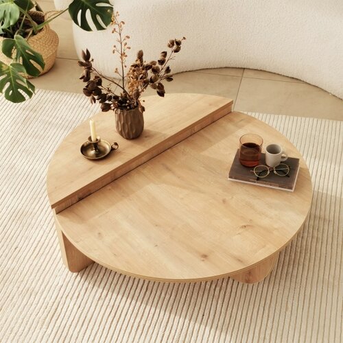 Hanah home Podium sto za dnevni boravak, svijetlosmeđa Slike