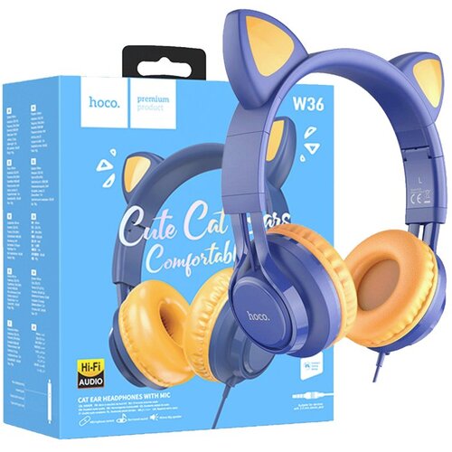 hoco. slušalice sa mikrofonom, mačije uši, plava 48586/ W36MB Cijene