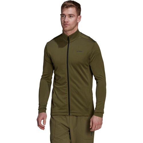 Adidas muški duks terrex multi primegreen full-zip fleece jacket maslinasti Slike