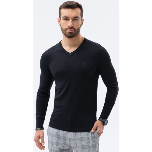 Ombre Puloverji Mo&amp;scaron;ki pulover (E191BLACK) pisana Slike