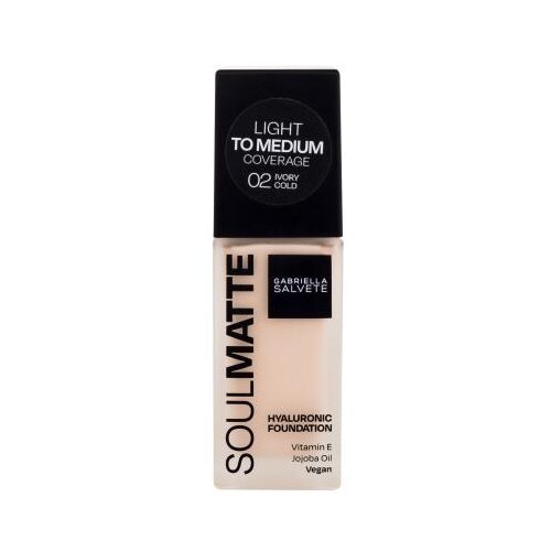 Gabriella Salvete Soulmatte Hyaluronic Foundation vlažilen in mat puder 30 ml Odtenek 02 cold ivory Cene