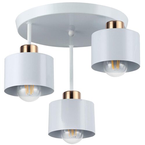  Luster na šipci 3xE27/35W/230V, prečnik 30 cm, bela/zlatna Cene