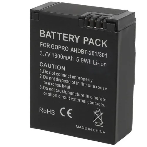  1600mAh AHDBT-201 AHDBT-301 baterija za GoPro Hero 3 3+