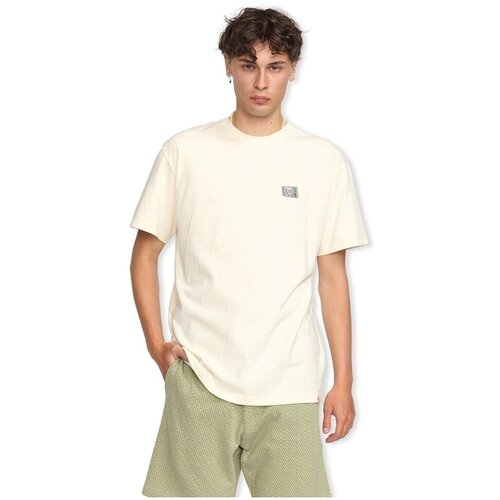 Rvlt Revolution Application T-Shirt 1390 BRO - Offwhite Bež Slike