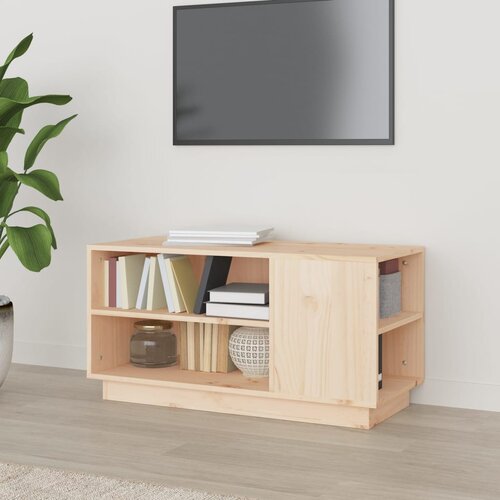 VidaXL TV omarica 80x35x40,5 cm trdna borovina Slike