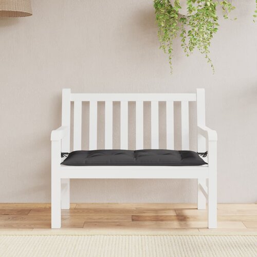 vidaXL Blazina za vrtno klop črna 110x50x7 cm oxford tkanina Cene