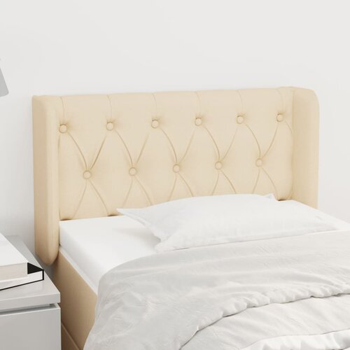 vidaXL Vzglavje z ušesi krem 83x16x78/88 cm blago Cene