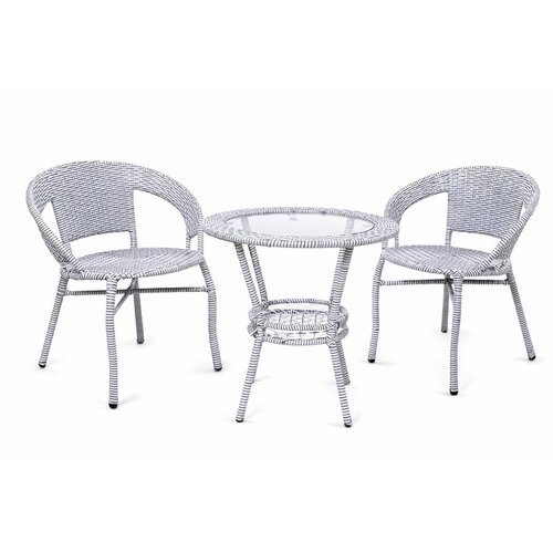 MODUL Ba&amp;scaron;tenski set Rattanica beli Slike