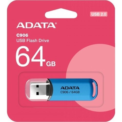 A DATA AC906-64G-RWB USB izbrisljiv pomnilni&scaron;ki ključek 64 GB USB Tip-A 2.0 Modra, Prozorna Cene