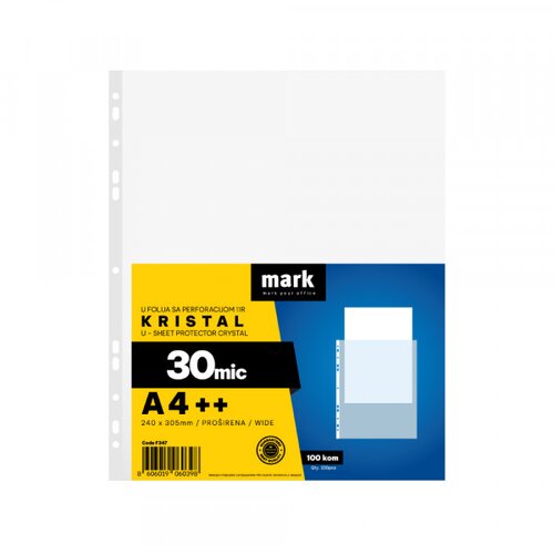 Olimp Sport u folija 30 mic 1/100 mark A4++ kristal 240x305mm Cene
