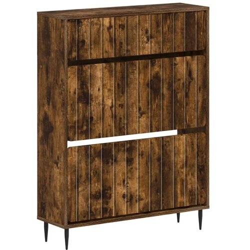  Ormar za cipele ZWOLLE 78 x 24 x 103 cm Konstruirano drvo - Dimljeni hrast Slike