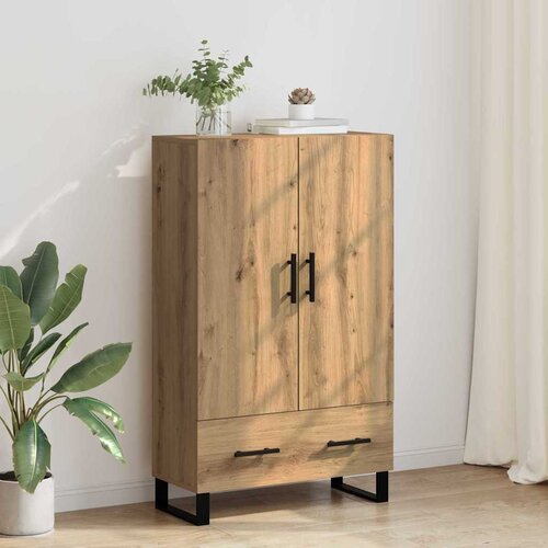 vidaXL Visok predalnik Umetni hrast 69,5 x 30 x 115 cm Konstruiran les Cene