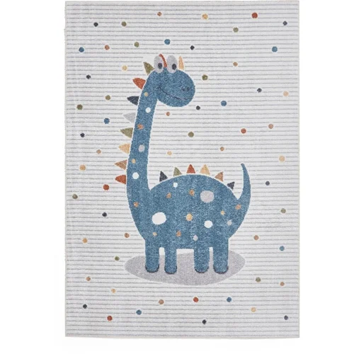 Think Rugs Plavi/svijetlo sivi dječji tepih 80x150 cm Vida Kids Dinosaur –