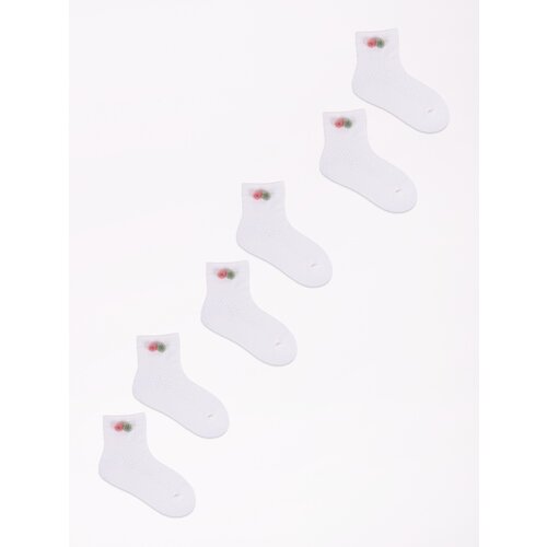 Yoclub Kids&amp;#039;s Ankle No Show Boat Socks Patterns 3-Pack SKC/3D-AP/3PAK/GIR/002 Slike