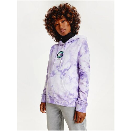 Purple tommy jeans hoodie