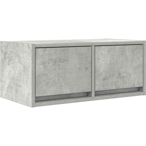 VidaXL TV ormarić boja betona 760x31x25,5 cm od konstruiranog drva Slike
