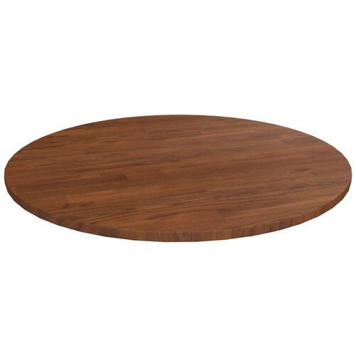 vidaXL Okrogla mizna plošča temno rjava Ø70x1,5 cm trdna hrastovina Cene