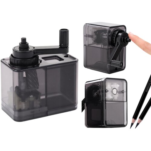  Sharpener, Plane, Crank, With Container, Black Cijene