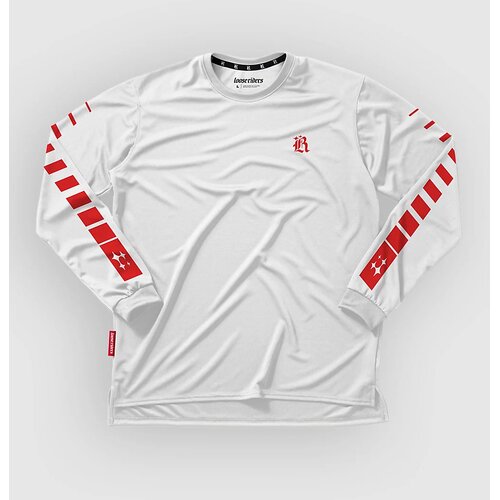 Loose Riders Shutter Long Sleeve Jersey white red Slike