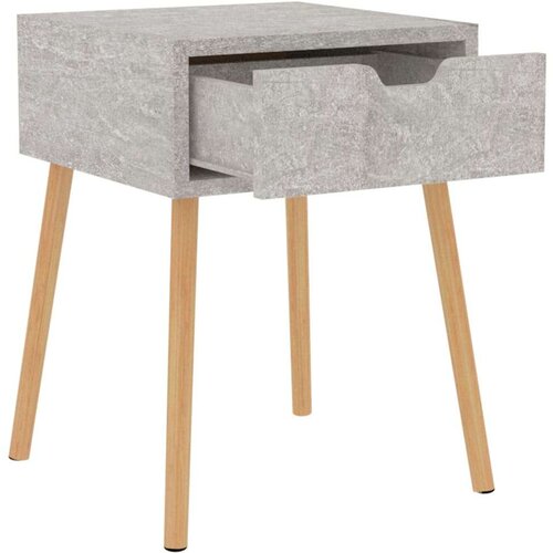 VidaXL noćni ormarić siva boja betona 40 x 40 x 56 cm od iverice Slike