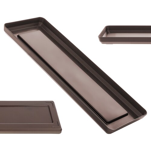 KADAX Stojalo za cvetlični lonček 40 cm pravokotni pladenj moka plastika, (5000353486) Slike