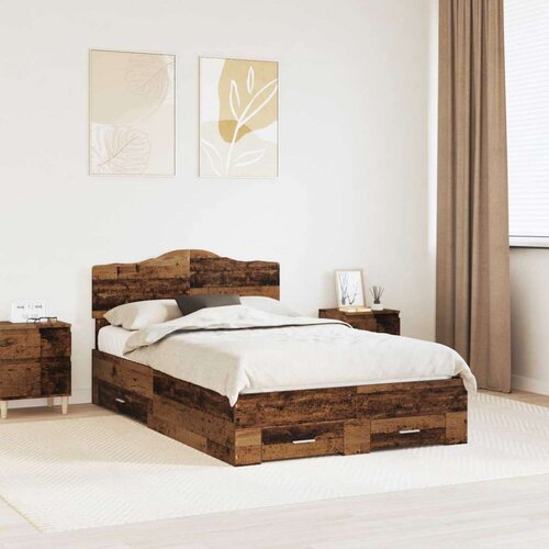  Okvir za krevet Staro drvo 120 x 190 cm Konstruirano drvo Cene