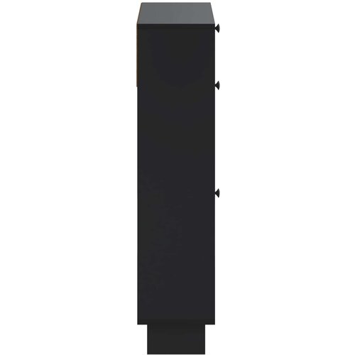  Ormar za cipele EDE 78 x 24 x 103 cm Konstruirano drvo Crna Slike