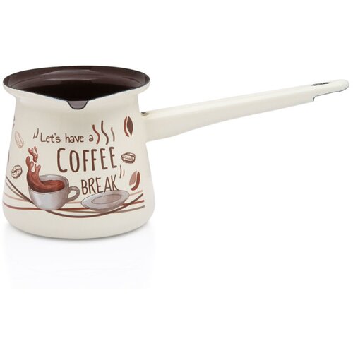 Metalac džezva s kljunom dekor coffe break 9cm / 0,40lit Cene