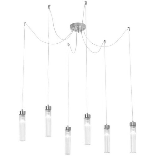  Kolarz 6009.30650 - Luster na sajli RAGGIO 6xE14/25W/230V pauk srebro Cene