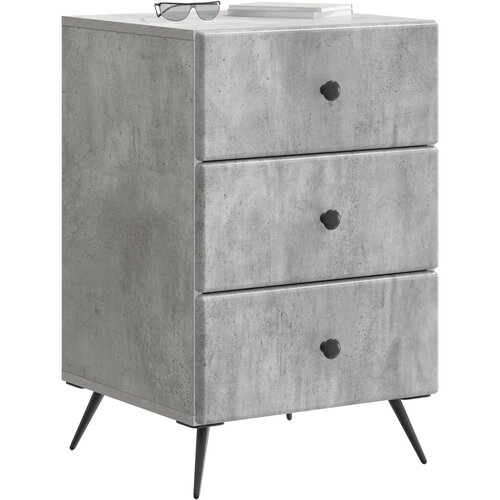  Noćni ormar Betonska siva 43 x 41 x 66,5 cm Konstruirano drvo Slike