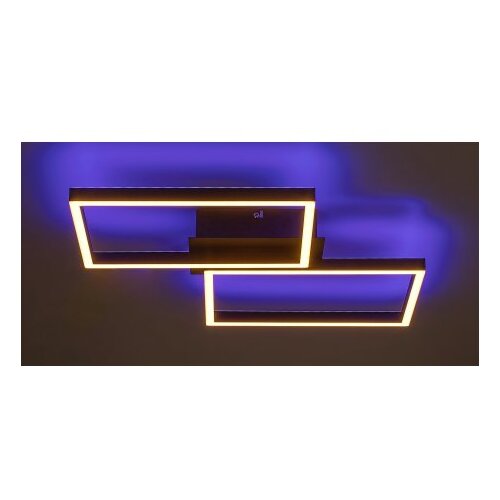 Rabalux led plafonjera ludano rgb dimabilna crna Slike