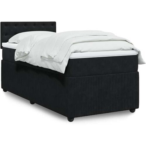 vidaXL box spring krevet s madracem crni 80 x 200 cm bar&scaron;unasti Cijene